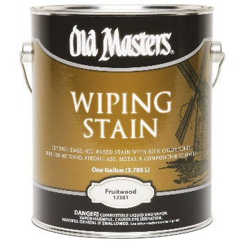 Old Masters 12301 Wiping Wood Stain, Fruitwood ~ Gallon