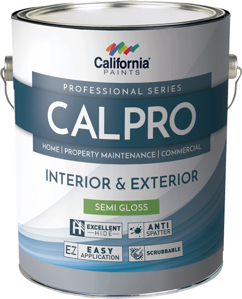 California Paint CalPro Interior/Exterior Series Semi Gloss Deep Base 1 Gallon, Gray Seal
