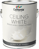 California Paint Latex Ceiling Flat, 5 Gallons  White