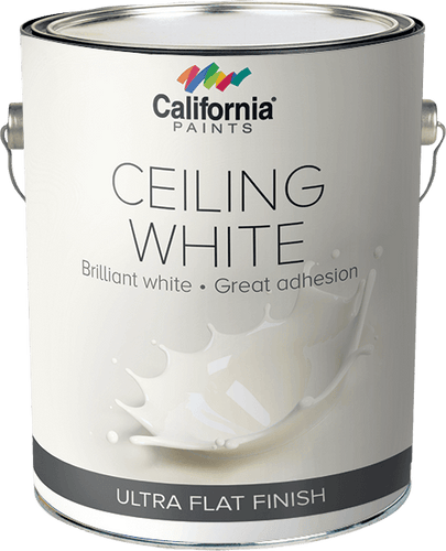 California Paint Latex Ceiling Flat, 5 Gallons  White