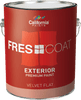 California Paint Fres~Coat Premium Exterior Paint Velvet Flat 1 Gallon, White