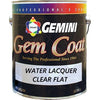 TWP/Gemini 164-1 Gemini Gem Coat Water Lacquer, Clear Flat ~ Gallon