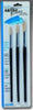 RND WHT BRISTLE ARTIIST BRUSHES 3PK(BA30