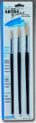 RND WHT BRISTLE ARTIIST BRUSHES 3PK(BA30
