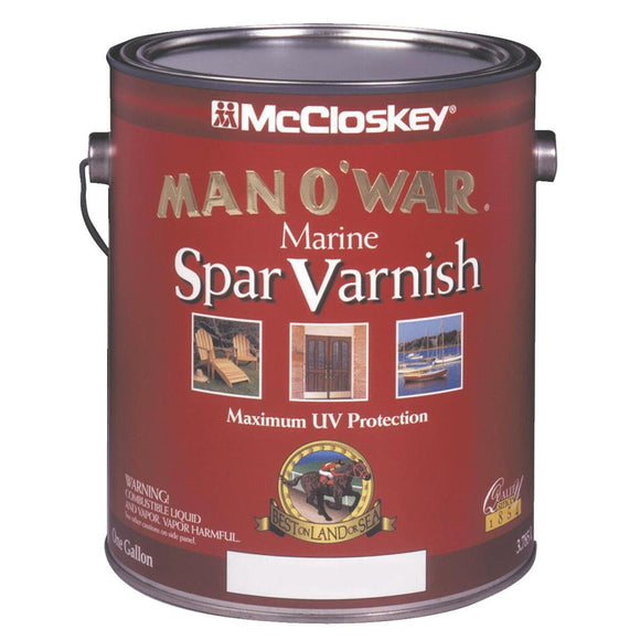 McCloskey Man O'War Semi-Gloss Marine Interior & Exterior Varnish, Gallon