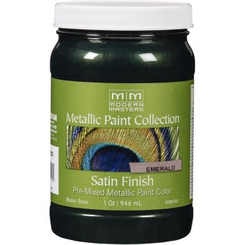 Modern Masters ME79632 Metallic Paint, Emerald ~ 32 oz.
