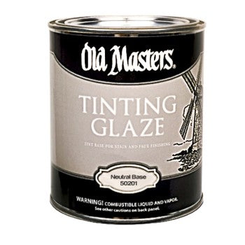 Old Masters 50201 Tinting Glaze, Neutral Base/Satin ~ Gallon