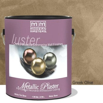 Modern Masters PSMP707GAL Metallic Plaster, Greek Olive ~ Gallon