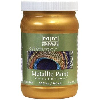 Modern Masters ME659-32 Metallic Paint, Olympic Gold Satin Sheen ~ 32 Ounce