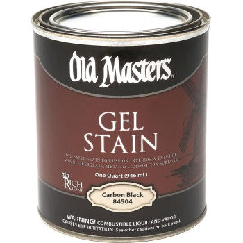 Old Masters 84504 Gel Stain, Carbon Black ~ Qt