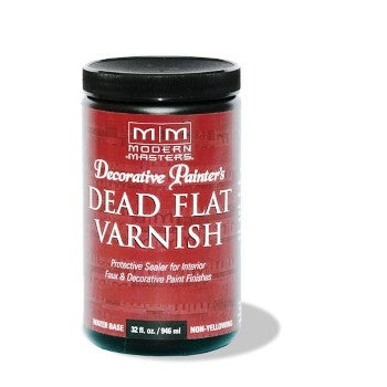 Modern Masters DP609-32 Dead Flat Water Based Varnish, Interior ~ Quart
