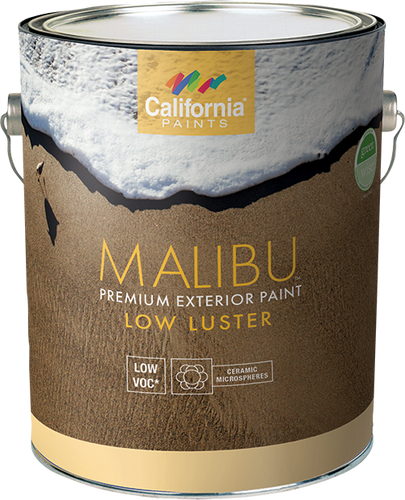 California Products Malibu Premium Exterior Paint Low Luster Super Hide White