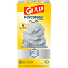 Glad ForceFlex MaxStrength™ Our Strongest Kitchen Bags 13 Gallon White