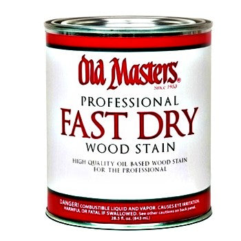 Old Masters 61001 Fast Dry Wood Stain, Dark Walnut ~ Gallon