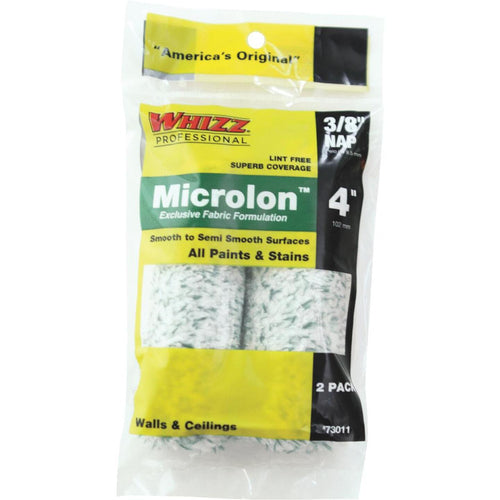 Whizz Microlon 4 In. x 3/8 In. Specialty Roller Cover (2-Pack)