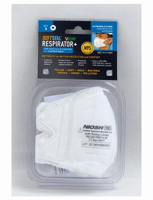 SoftSeal N95 Valved Safety Mask